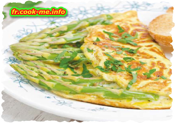 Omelette aux asperges sauvages Omelette aux asperges sauvages