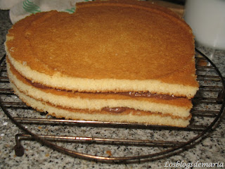 Tarta de corazón de chocolate