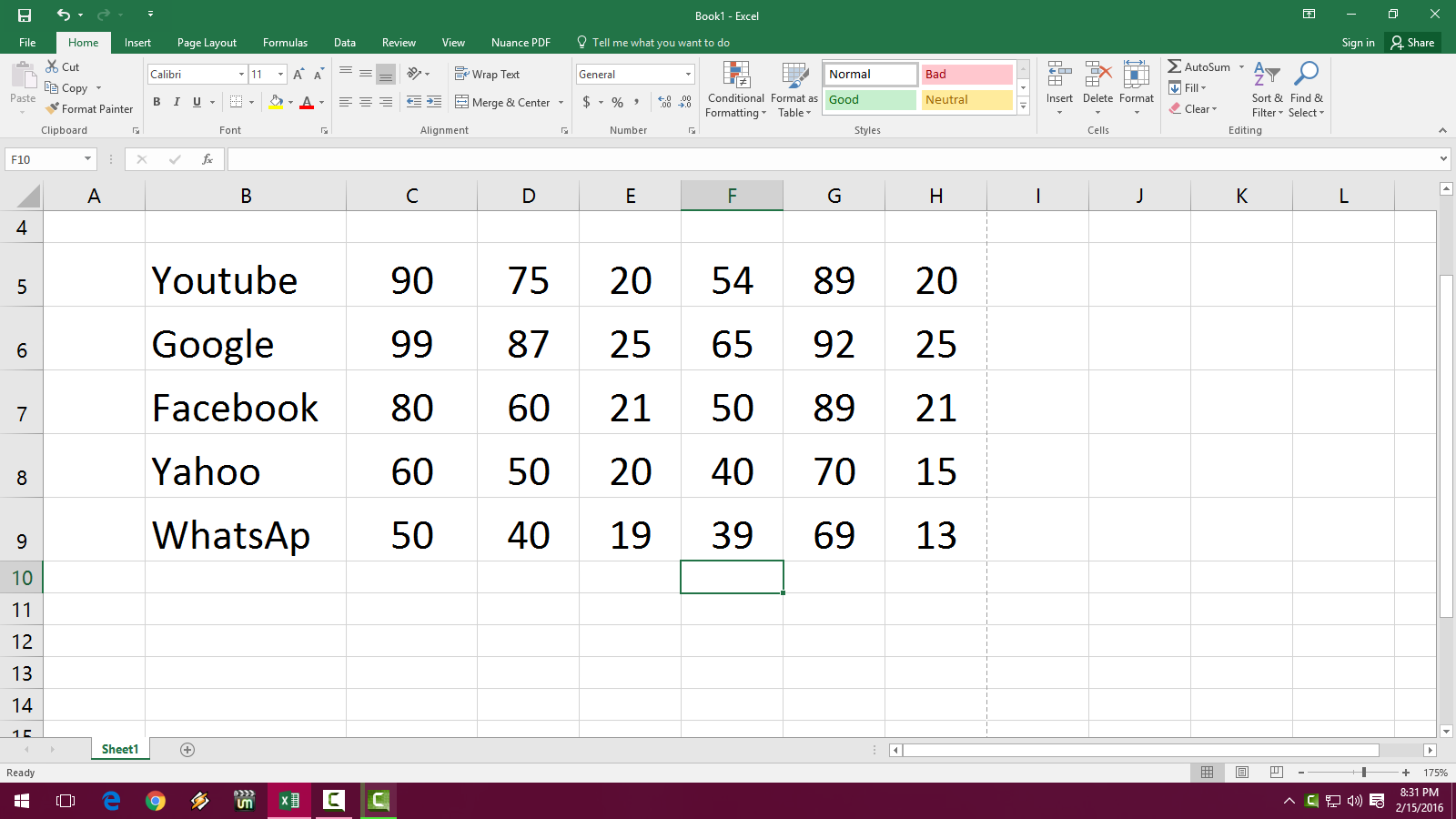 right justify text excel