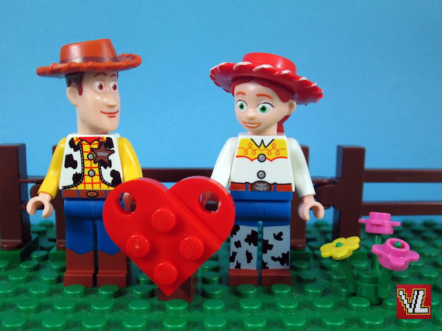MOC LEGO Dia dos Namorados Jessie e Xerife Woody Toy Story