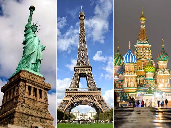 Famous monuments around the world