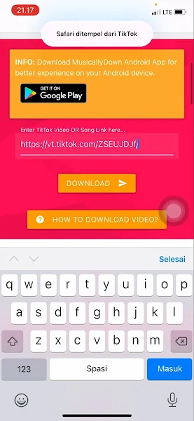 How to save Tiktok videos on iPhone without Watermark 3