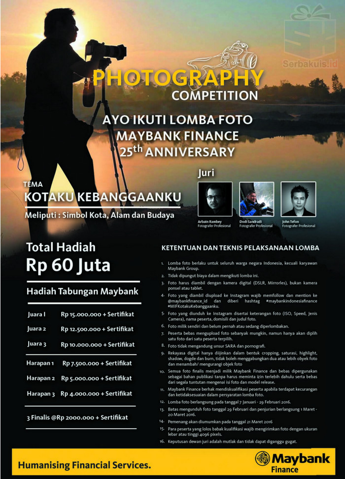 Kotaku Kebanggaanku - Maybank Finance 25th Anniversary Photo Competition