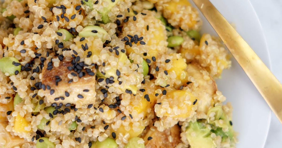 MáNGO EDáMáME QUíNOá SáLáD Healthy Food Recipes