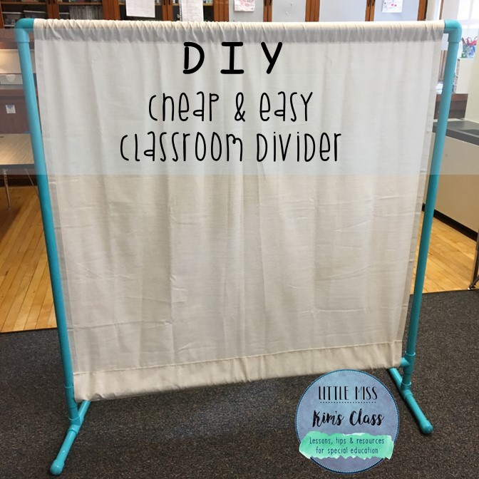 Little Miss Kim's Class DIY Cheap & Easy Classroom Divider with PVC Pipe
