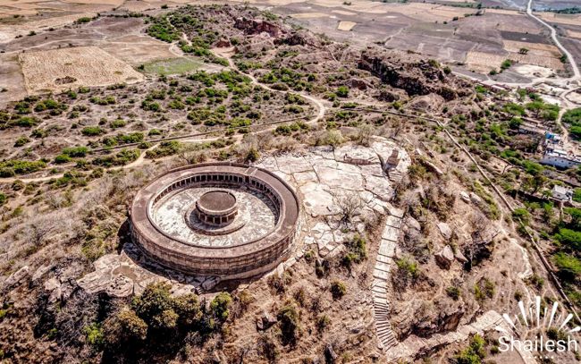 Aerial View Of Ekattarso Mahadeva Temple Aerial View Of Ekattarso Mahadeva Temple