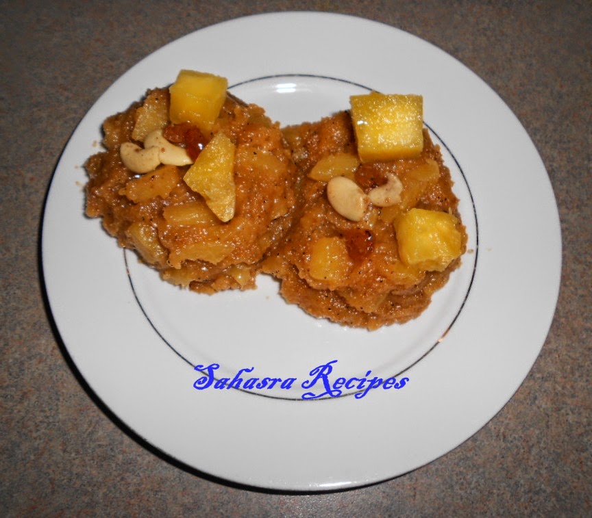 Sahasra Recipes Pineapple Rava Kesari Shhhhh Cooking Secretly Challenge