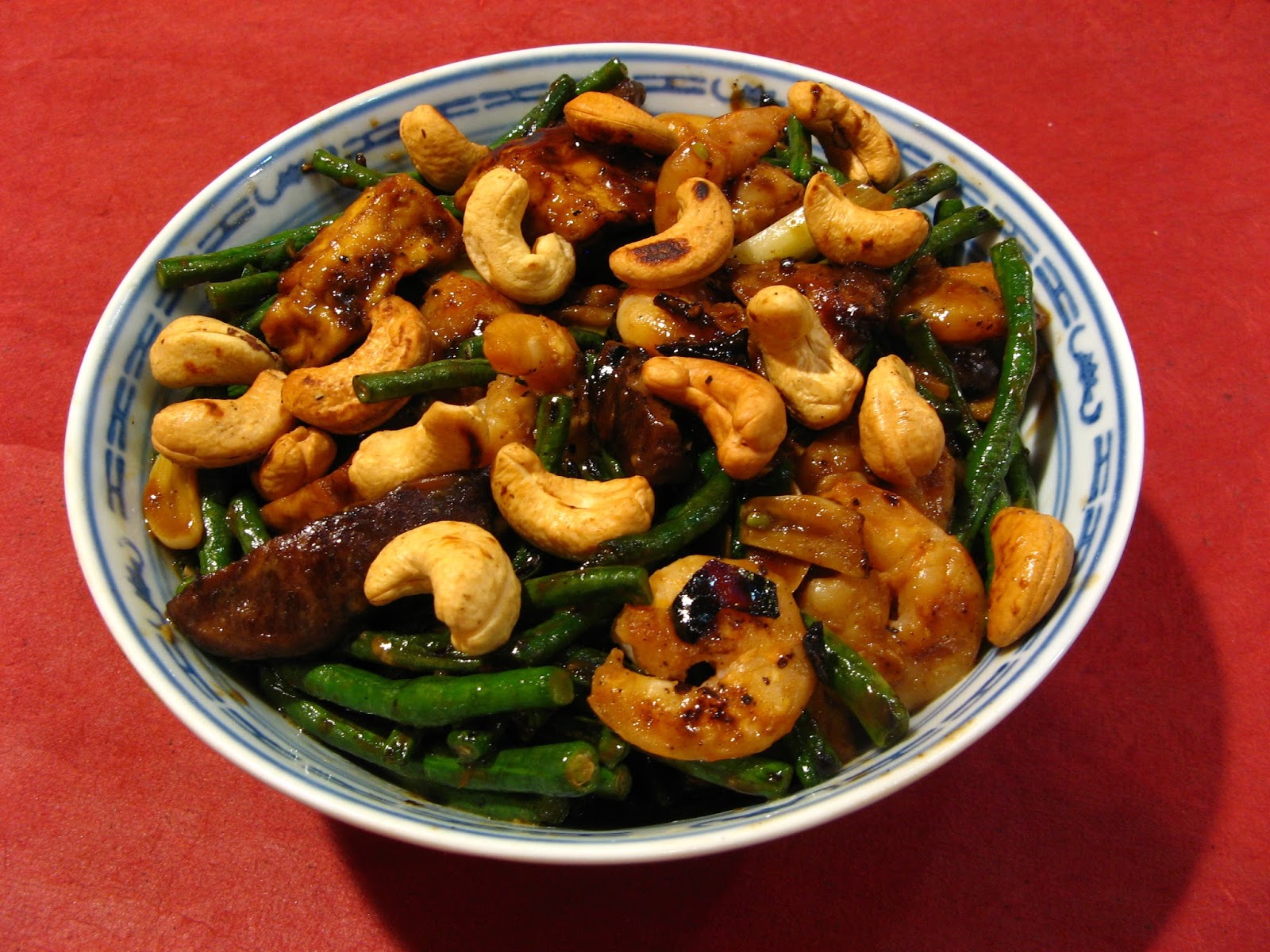Duck Soup Easy Japanese Chili Cashew Long Bean Shrimp (日本指天椒腰果豆角蝦仁