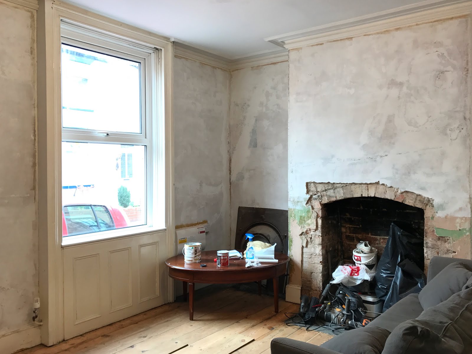 victorian restoration living room