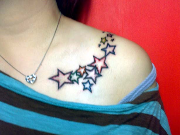 tattoos designs for girls on shoulder. The shoulder tattoos designs are just as sensual as the tattoos at the nape 