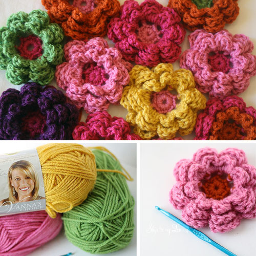 Crochet Flowers - Free Pattern 