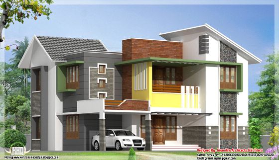 Modern house elevation