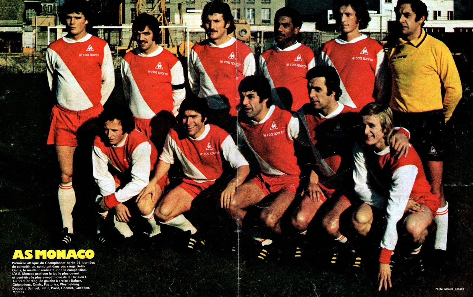 THE VINTAGE FOOTBALL CLUB A.S MONACO 197475. By Ageducatifs.