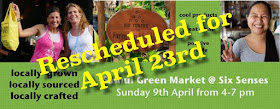 Next Samui Green Market is on 23rd April at Six Senses