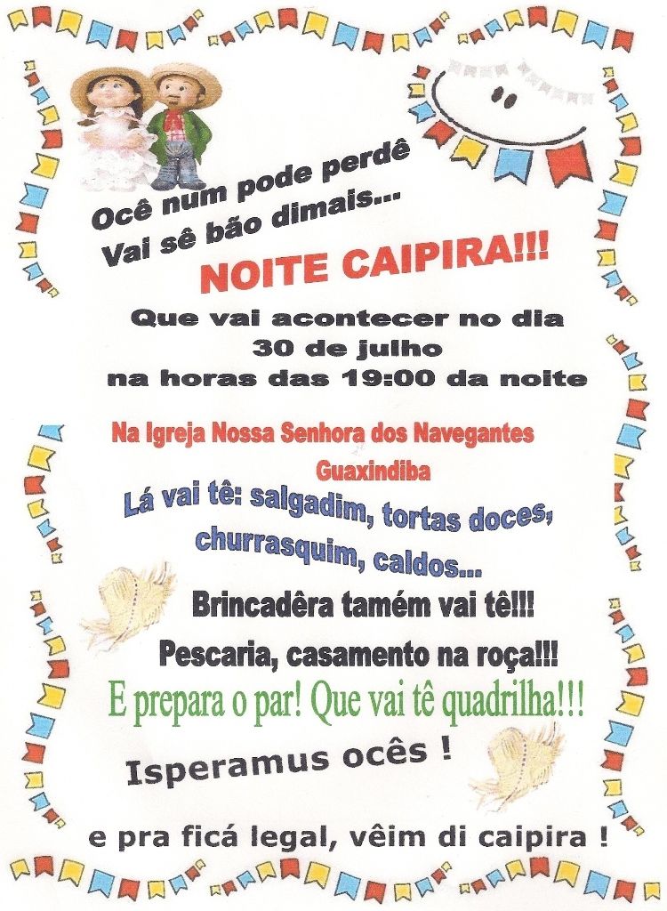 Blog do Paulo Noel Note Caipira dia 30 de julho em Guaxindiba Blog do Paulo Noel Note Caipira dia 30 de julho em Guaxindiba