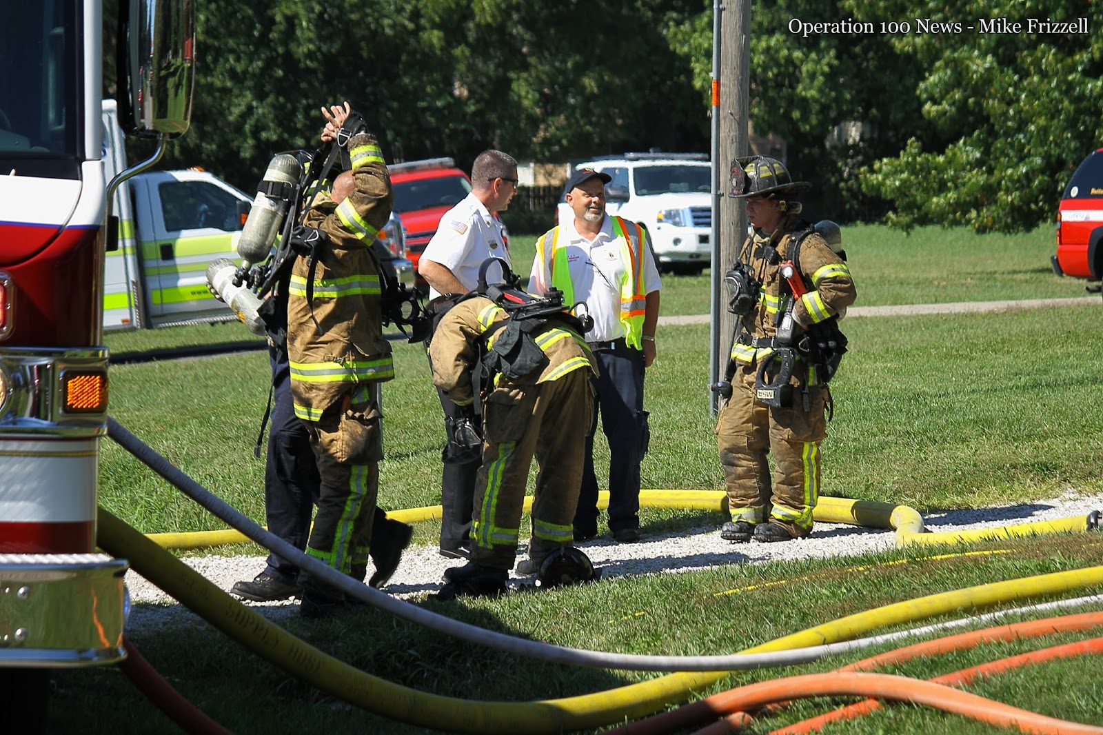 Operation100news PHOTOS Firefighters extinguish twoalarm house fire