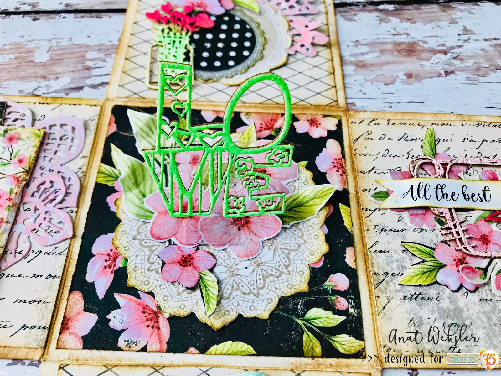 Blog studio75.pl: Exploding box z kolekcji Cherry Blossom / Cherry ...