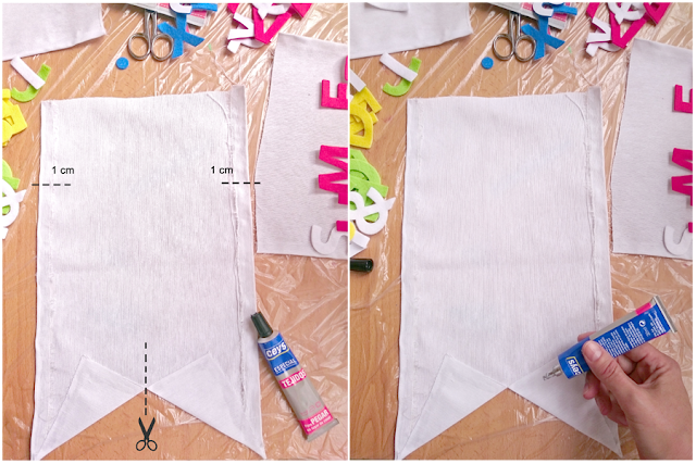 diy banderin de tela