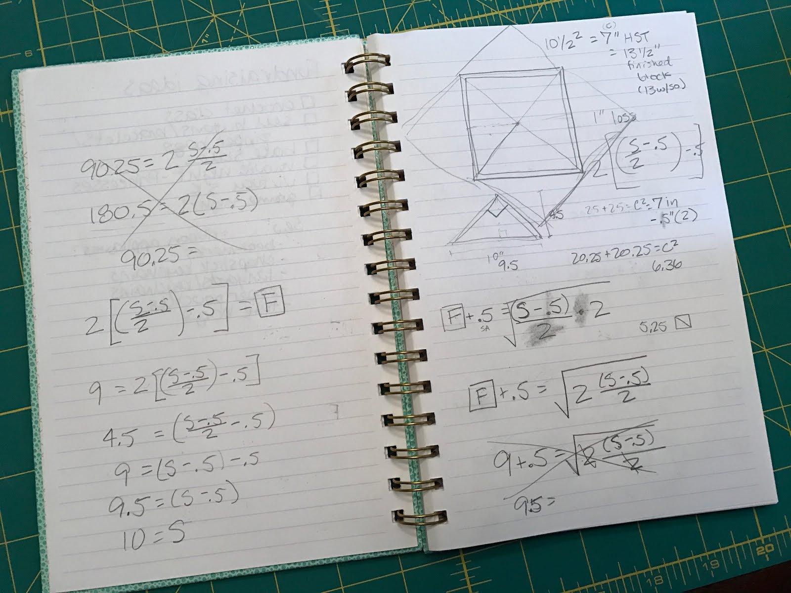 Printable Half Square Triangle Cheat Sheet