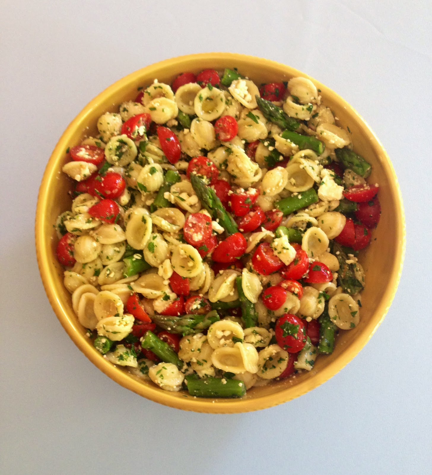 Bon Vivant Cooks Orecchiette Pasta Salad with Tomatoes and Feta