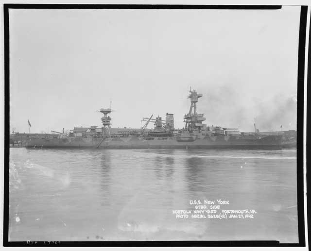 USS New York, 27 January 1942 worldwartwo.filminspector.com