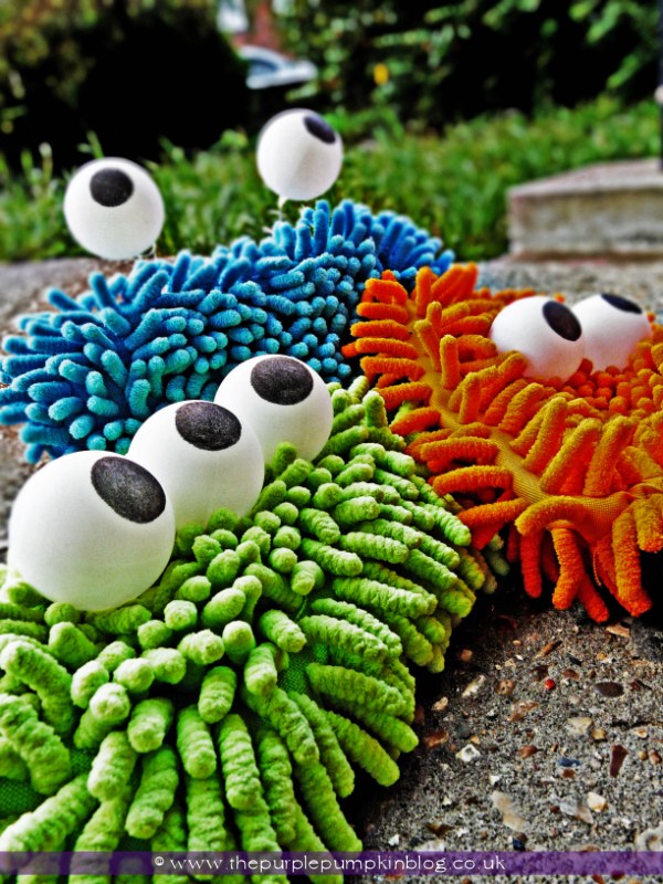 Microfibre Monsters {Crafty October} at The Purple Pumpkin Blog
