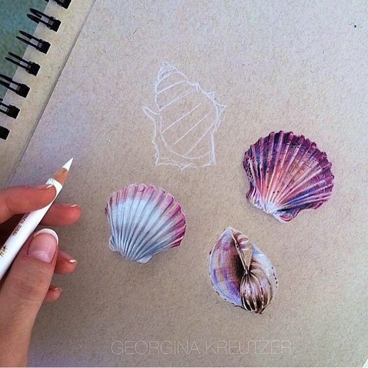 Hyperrealistic Colored Pencil Drawings Depict The Colors Of The Galaxy