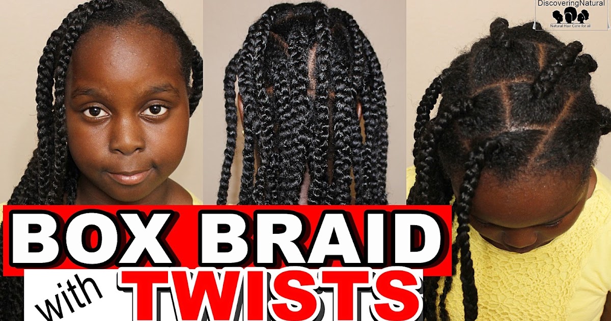 Discoveringnatural Easy And Fast Jumbo Box Braids Hairstyle With