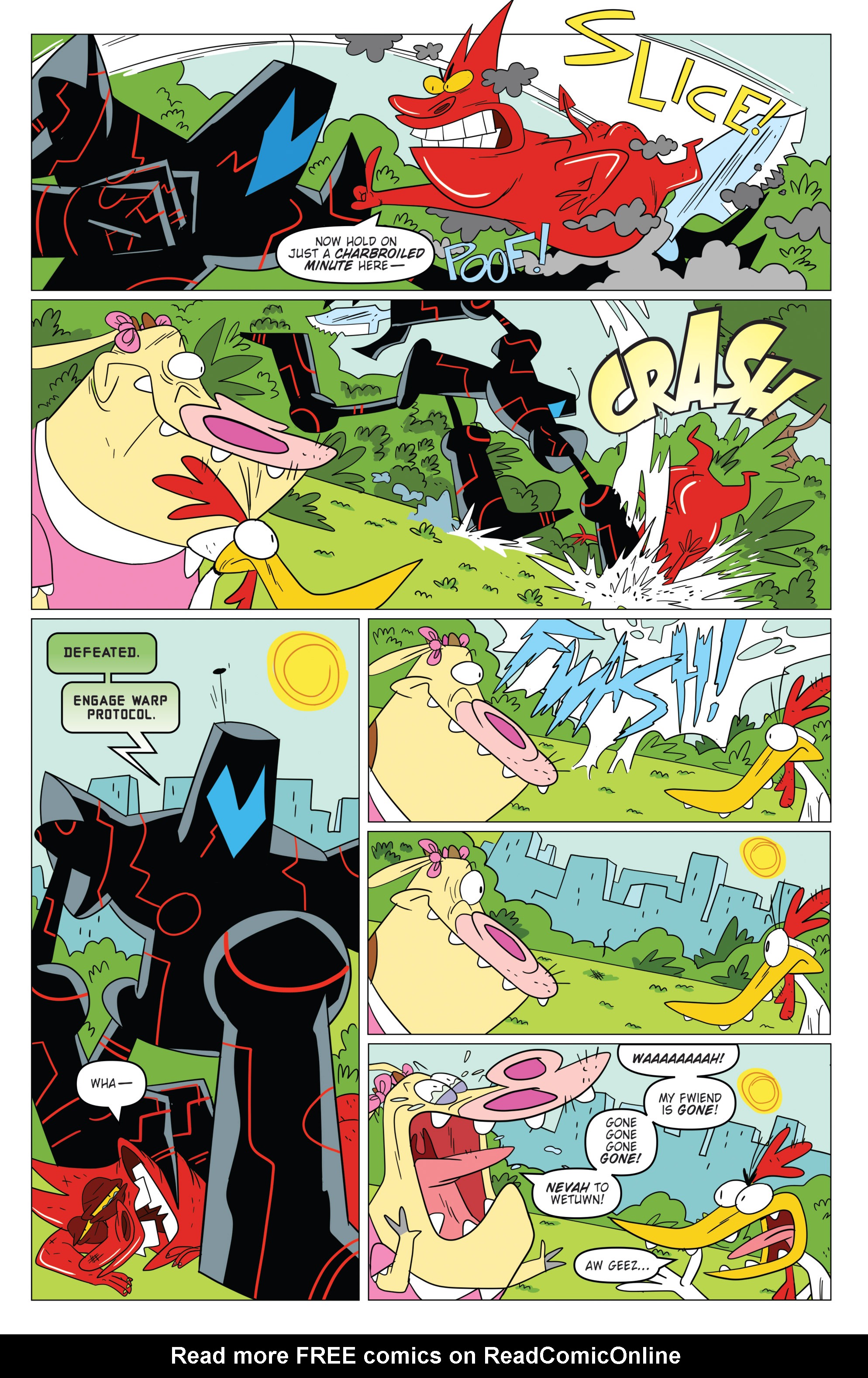 Read online Super Secret Crisis War! comic -  Issue # _Special - Cow and Chicken - 19