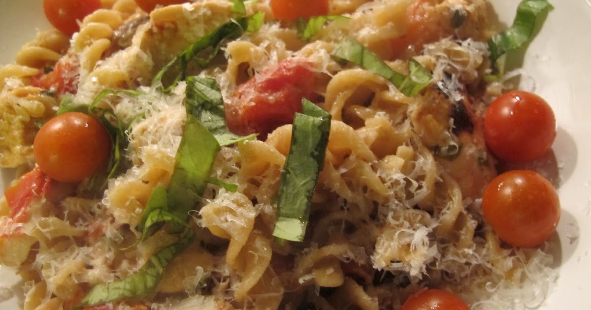 Dinner Place: Cherry Tomato Chicken Pasta with Basil
