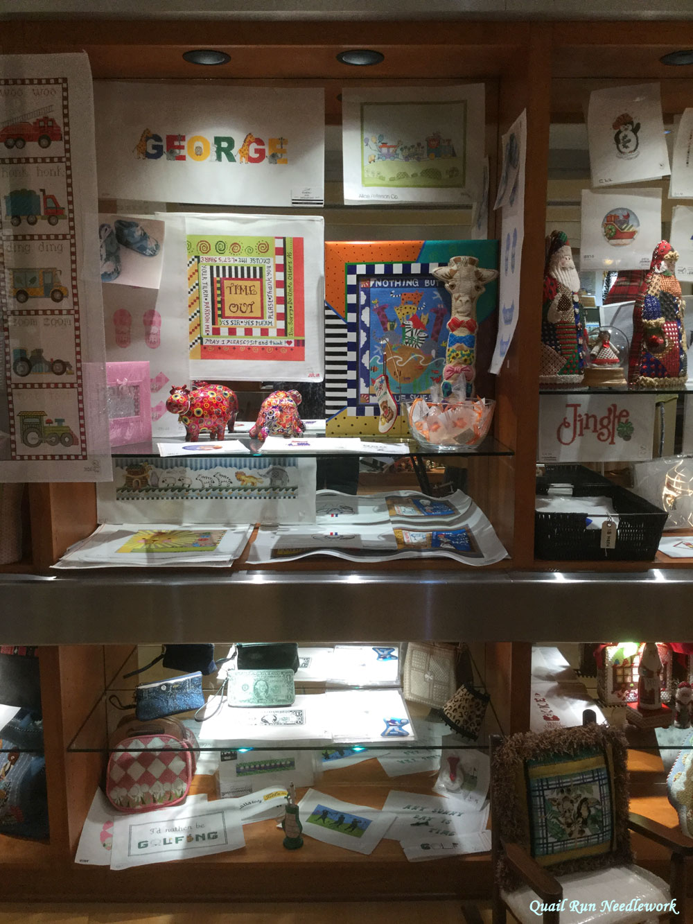 Needlepoint Study Hall Robin teaches at Quail Run Needlework