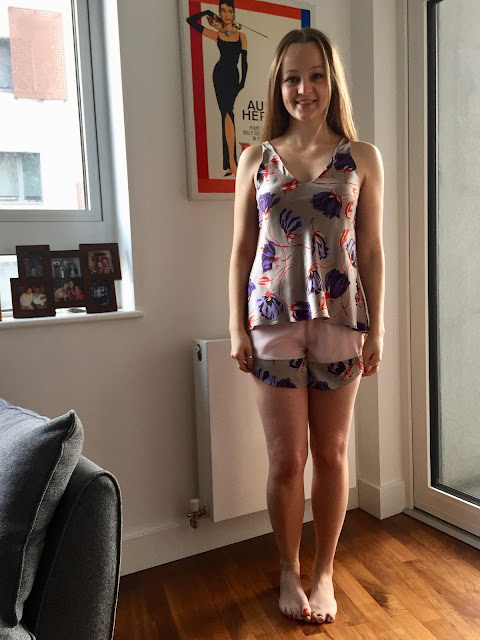 Diary of a Chain Stitcher: Silk Megan Nielsen Reef Pyjamas in charmeuse and crepe from Loving the Fabric
