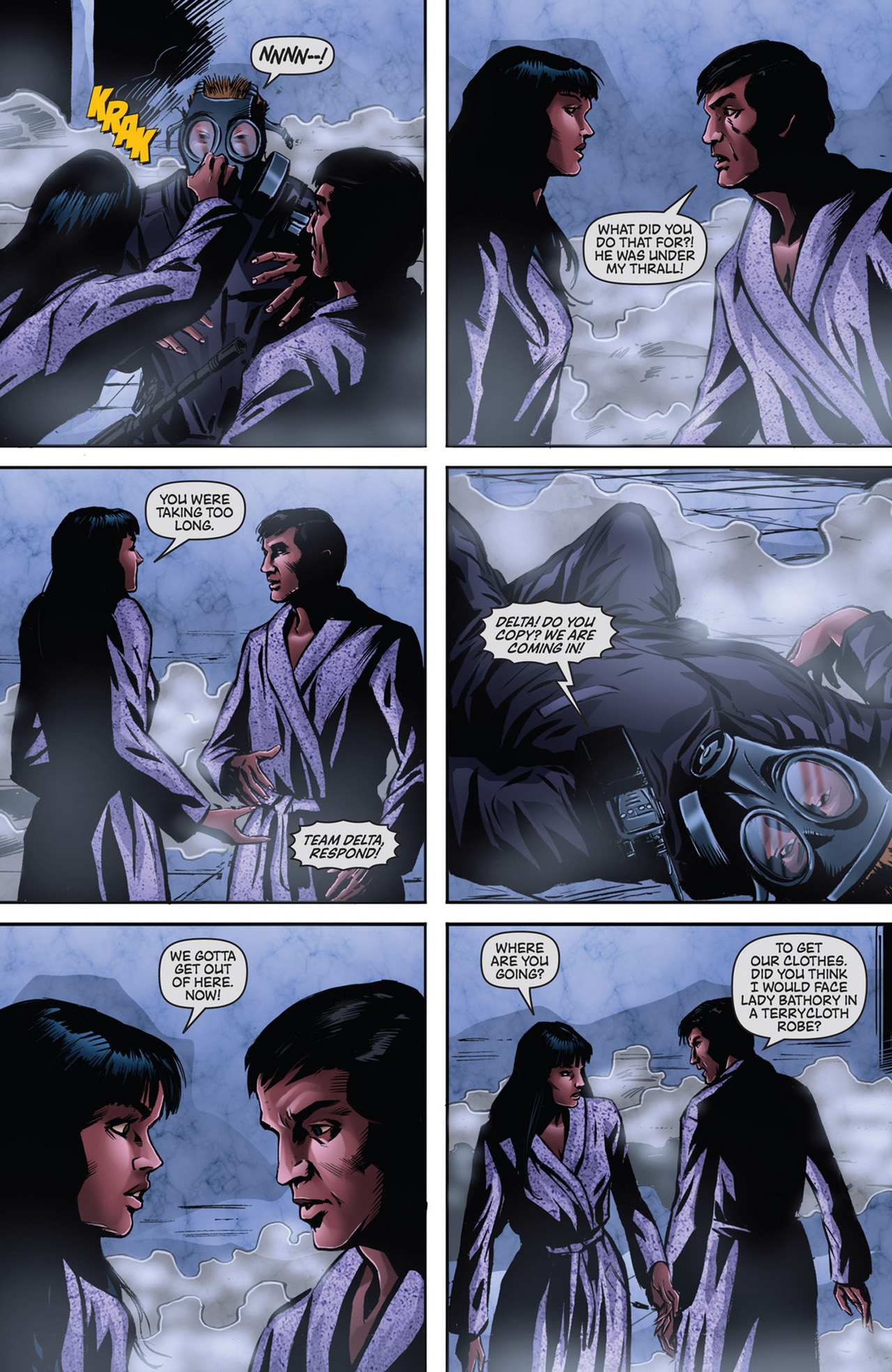 Read online Dark Shadows/Vampirella comic -  Issue #4 - 12