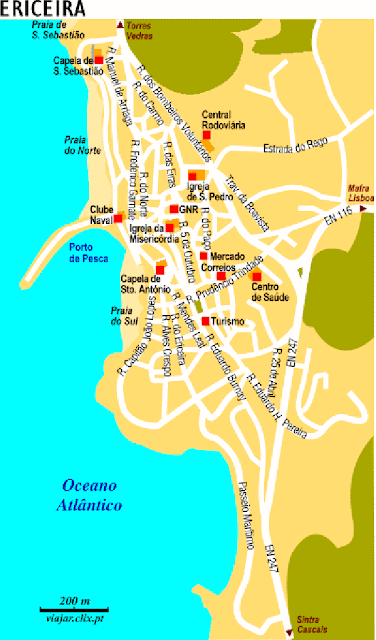 Mapa de Ericeira 