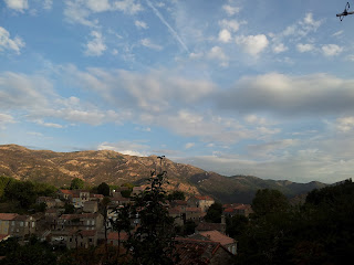 ciel nuageux sur Aullène en Alta Rocca