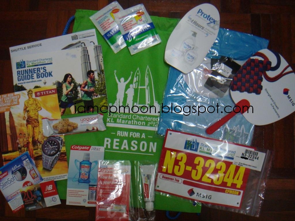 ♥ I am CpMooN ♥ Standard Chartered KL Marathon Race Pack