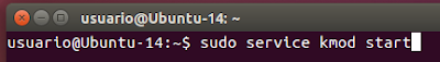 sudo service kmod start