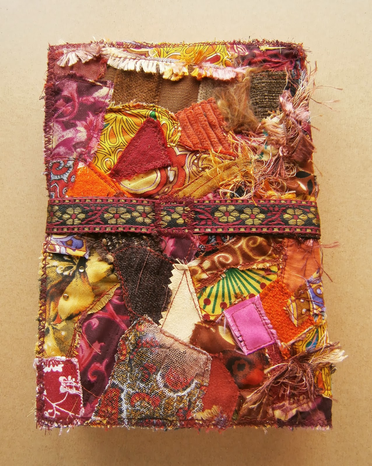 Felt by Zed Fabric Collage Notebook Cover