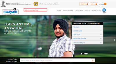 online courses official website of indian government homepage