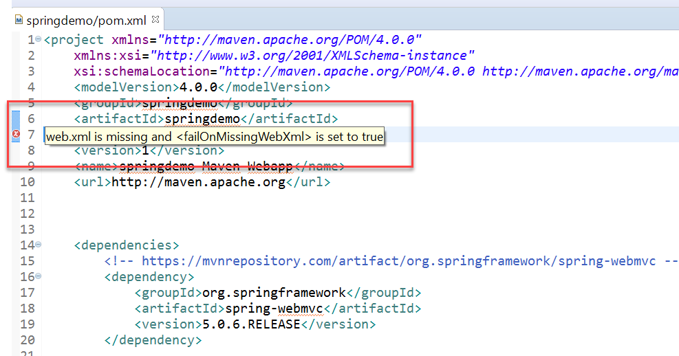 Programming for beginners Eclipse web.xml is missing and is set to true