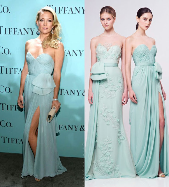 Kate Hudson -Tiffany and Co - Blue Book Ball at Rockefeller Center - Reem Acra dress