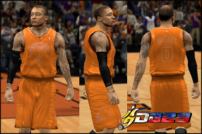 NBA 2K13 Phoenix Suns Big Color Uniform Mod