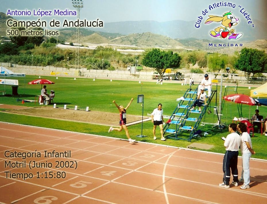 ANTONIO LOPEZ MEDINA Campeón de Andalucía 500 m.l.