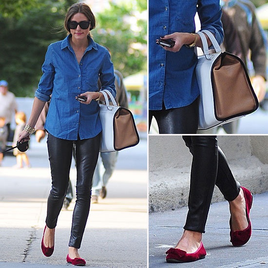 Style Inspiration: Leather and Olivia Palermo - Lake Shore Lady