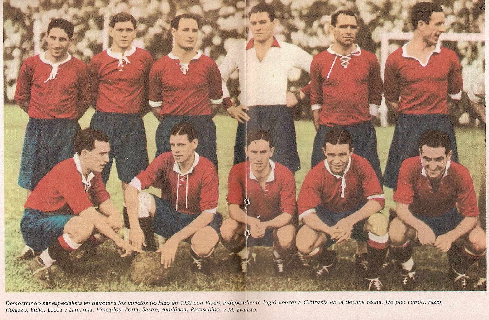 Estadisticas CA Independiente Campeonato Argentino 1933