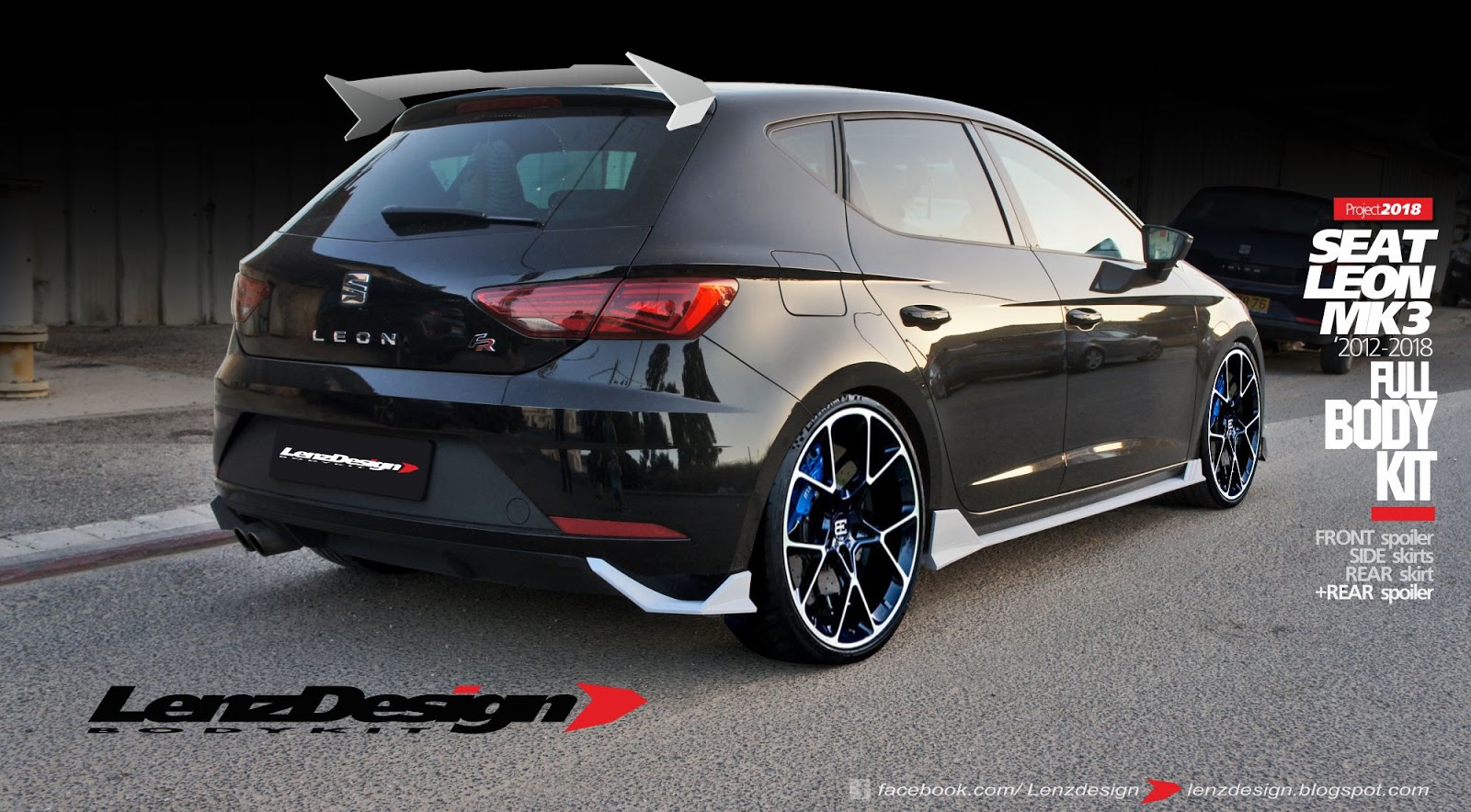 Seat Leon Mk3 5F Lenzdesign Bodykit & Spoilers 2012 2013 2014 2015 2016