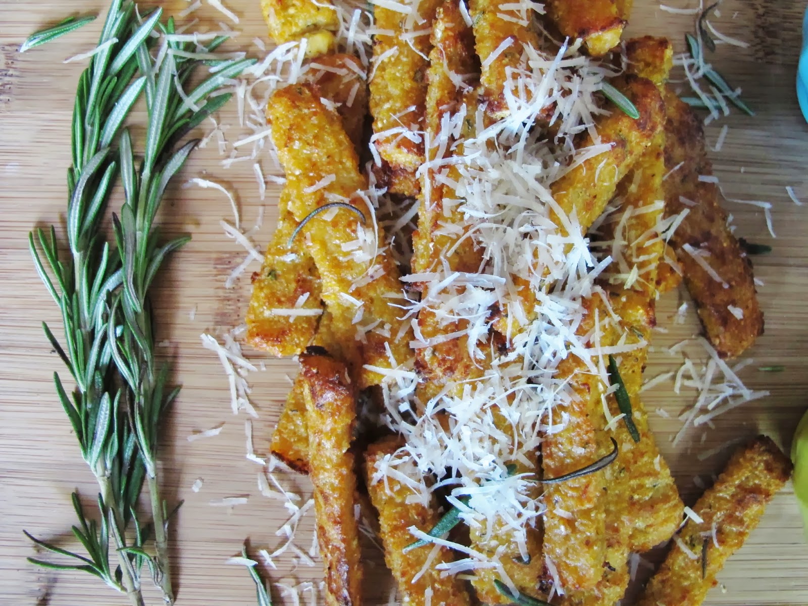 BITE. EAT. REPEAT. ROSEMARY PARMESAN POLENTA FRIES. IT'S POLENTA MADE