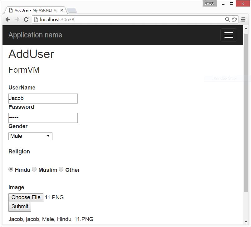 Design ASP.NET MVC form using ViewModel class Design ASP.NET MVC form using ViewModel class