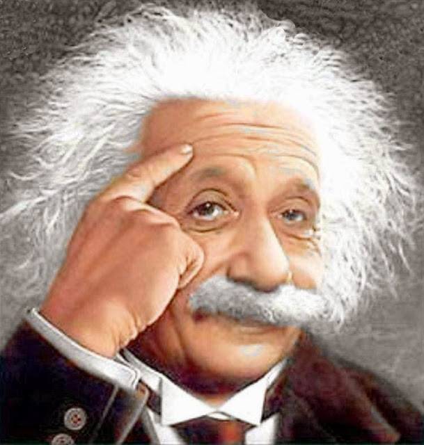 Albert Einstein Gambar Photo Brain Karikatur
