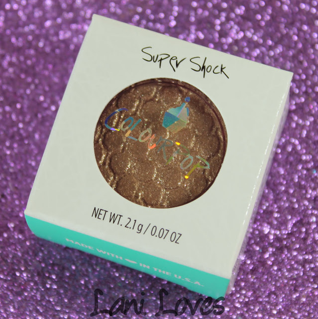 Colourpop Super Shock Shadow - Birthday Girl Swatches & Review